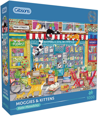 Gibsons – Moggies Kittens (von Kate Mawdsley) – 1000 Teile 68 × 49 cm (B × H) – Puzzle für Erwachsene