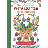 Deltas-Grußkarten zum Ausmalen – Frohe Weihnachten - afbeelding 1