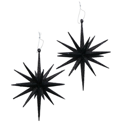 Boltze Home Deco Anhänger Stern h15cm schwarz 2-teilig