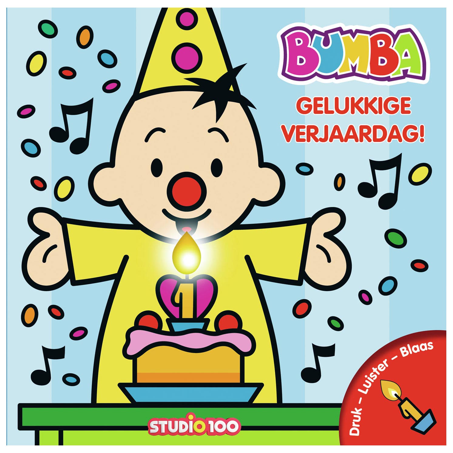 Studio 100 Geburtstagsbuch mit Kerze und Musik
