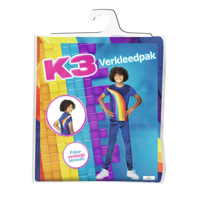 Studio 100 Dressup Anzug Regenbogen Polyesterblau MT 134