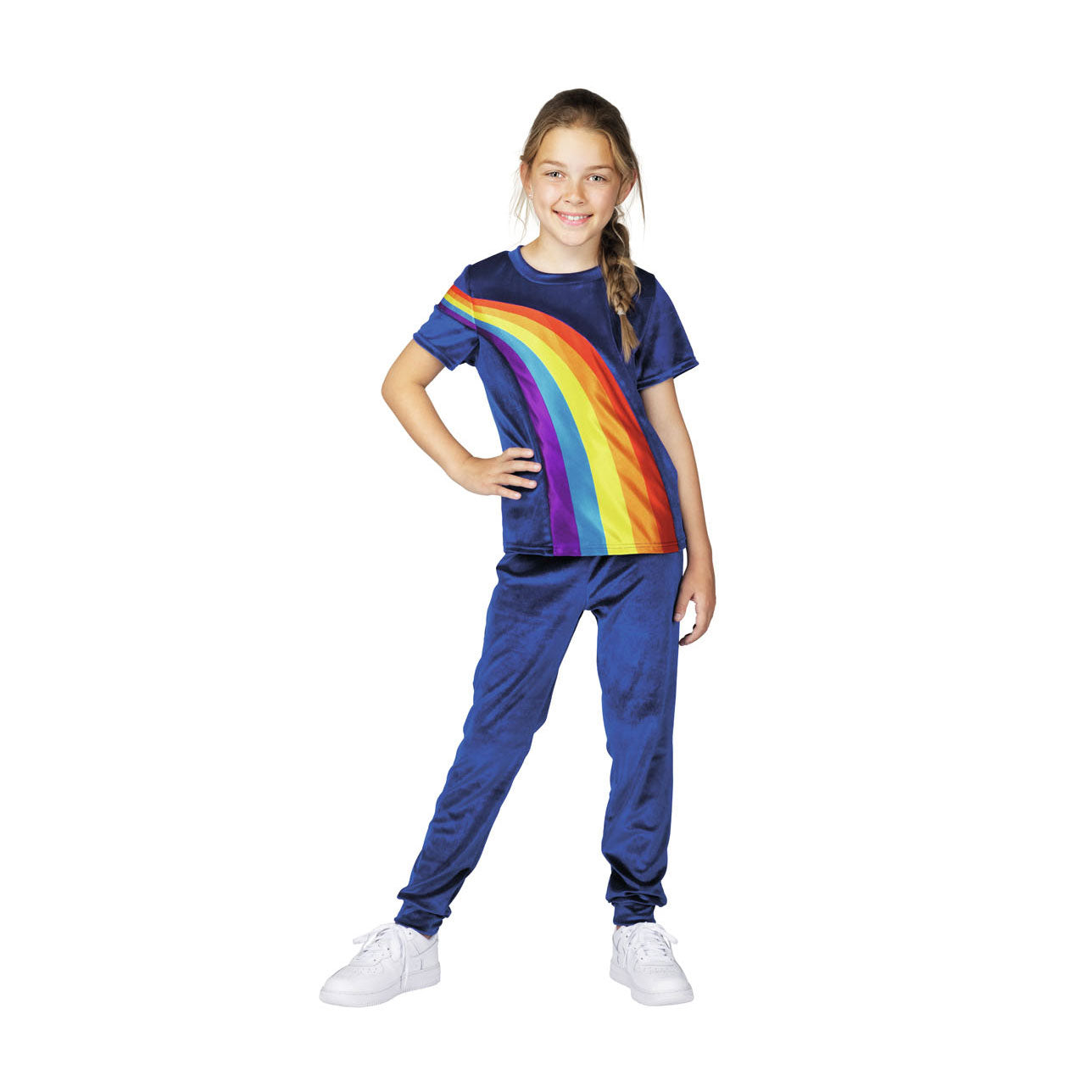 Studio 100 Dressup Anzug Regenbogen Polyesterblau MT 134