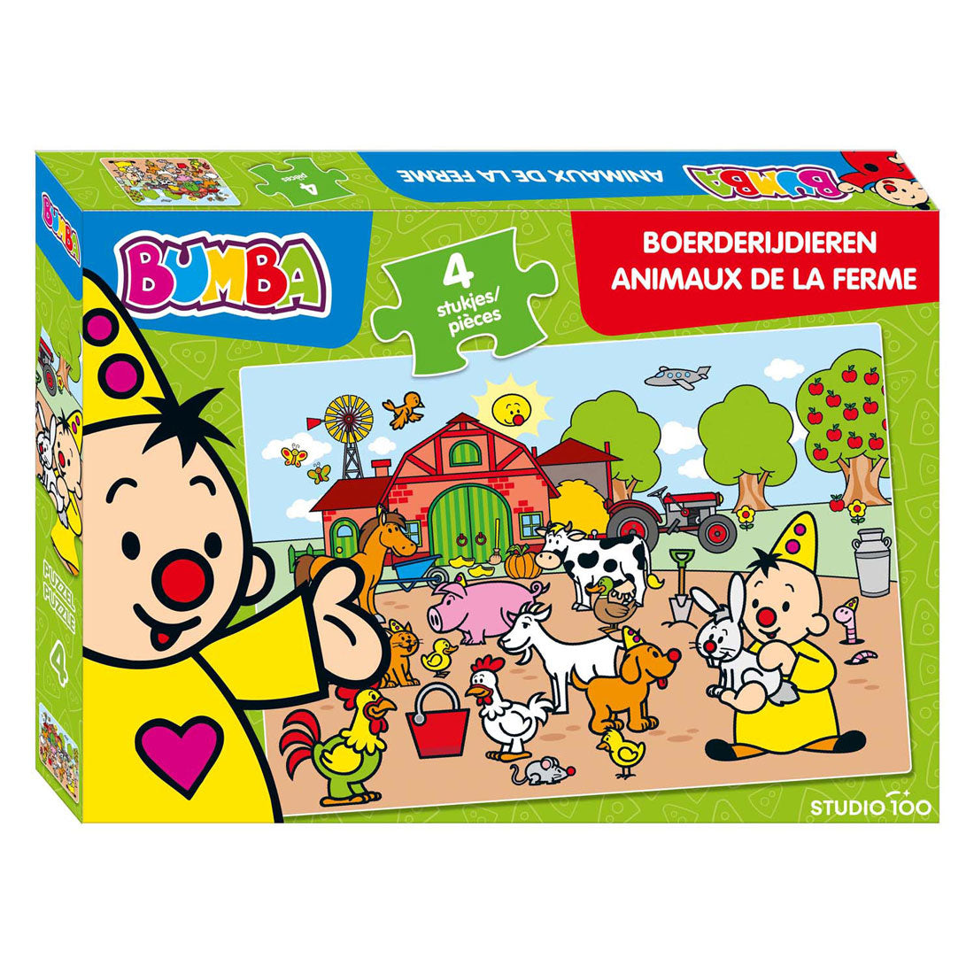 Studio 100 Bumba Puzzle Nutztiere, 4st.