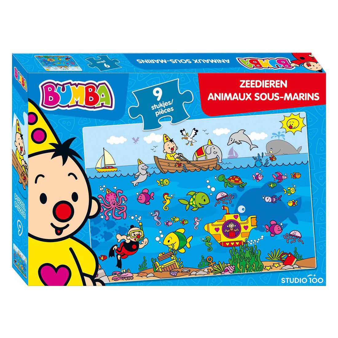 Studio 100 Bumba Puzzle Marine Animals, 9st.