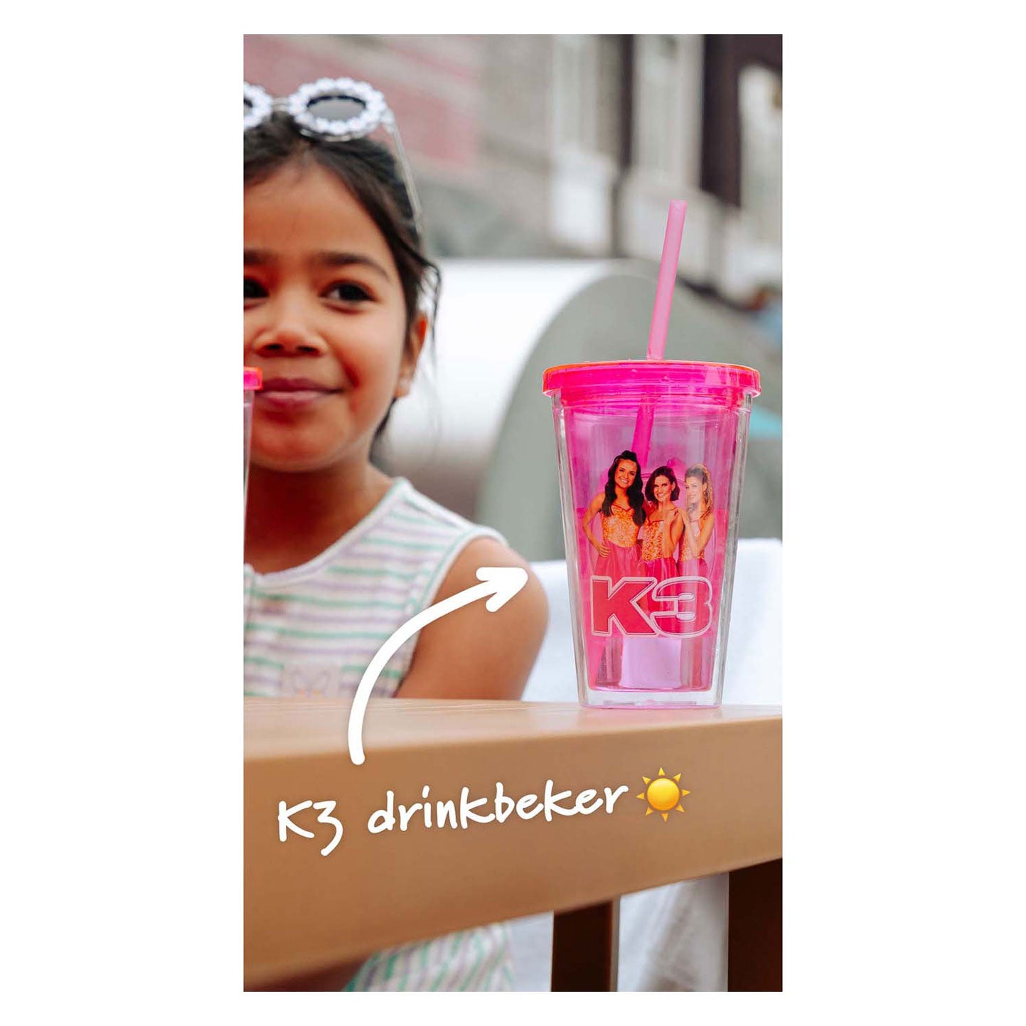 Studio 100 K3 Trinkbecher mit Stroh
