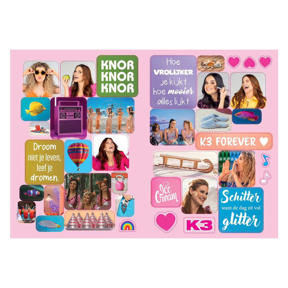 Studio 100 k3 Stickerbuch – Stickerfun XL