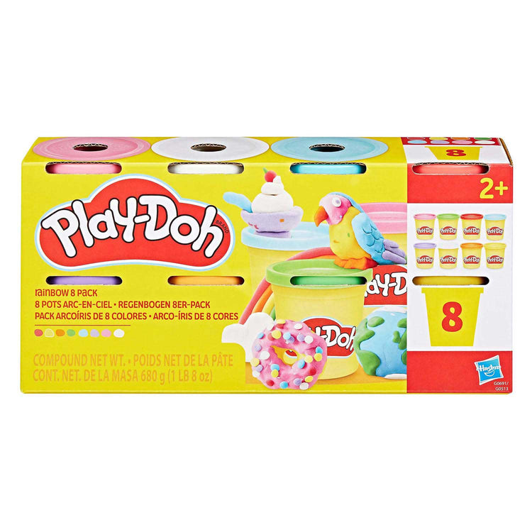 Play-Doh-Regenbogen – 8 Tontöpfe