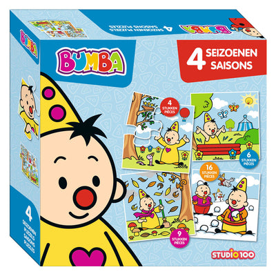 Studio 100 Bumba 4 in 1 Puzzle – Jahreszeiten