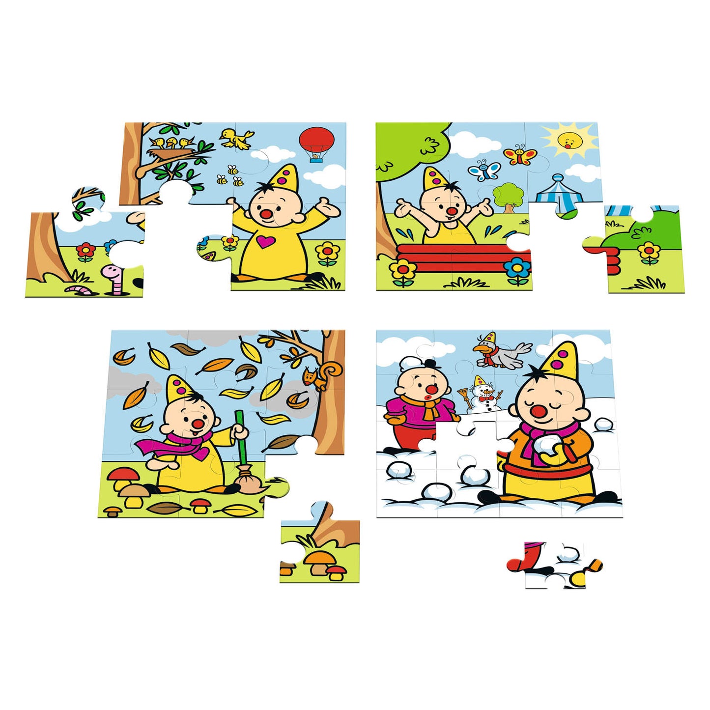 Studio 100 Bumba 4 in 1 Puzzle – Jahreszeiten