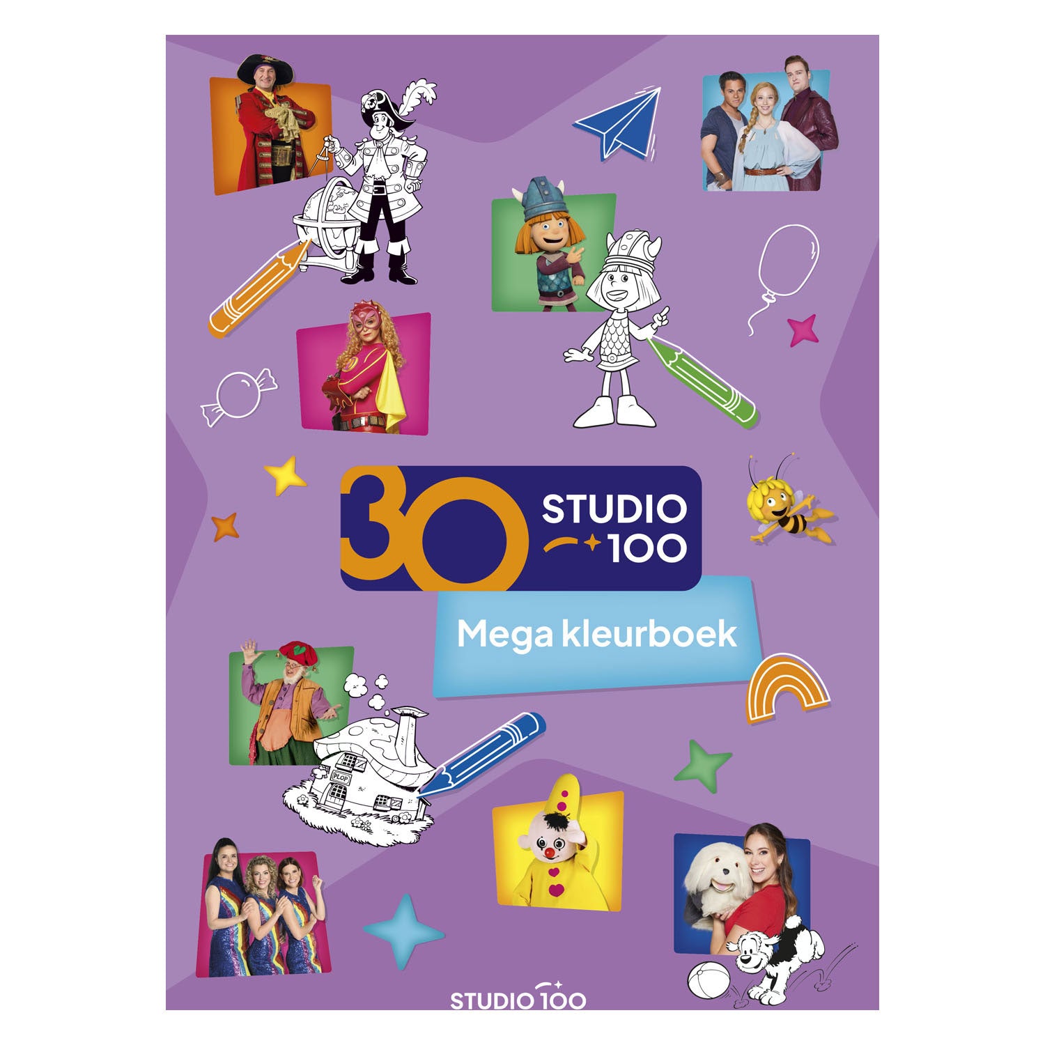 Malbuch Studio 100 Mega – 30 Jahre