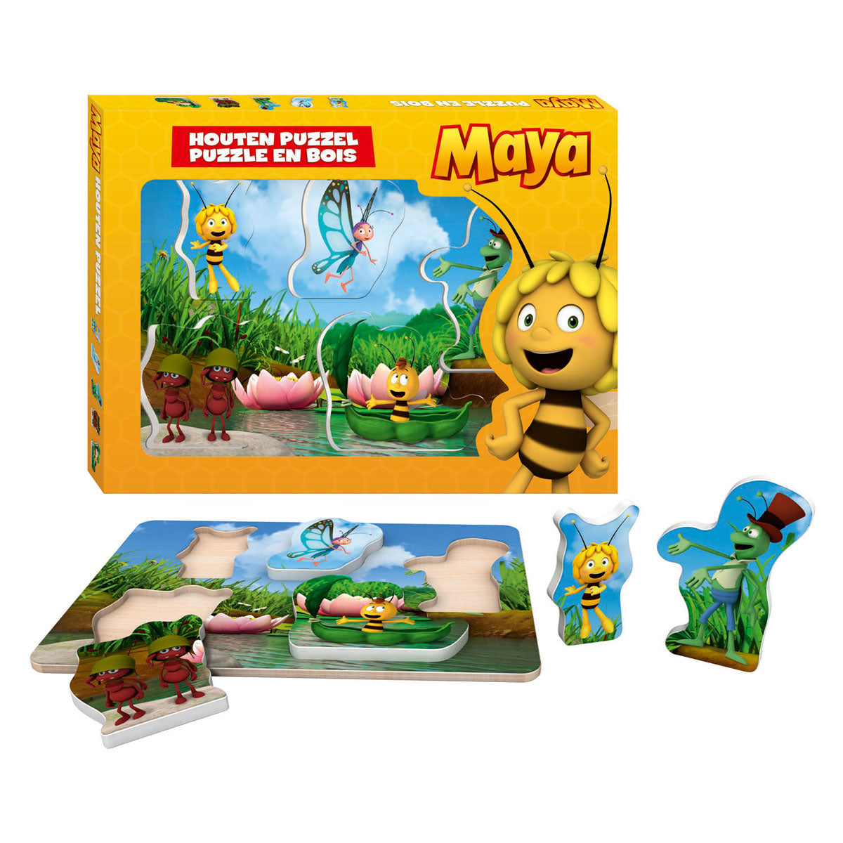 Studio 100 Maya-Holzpuzzle mit dicken Teilen – Größe A4
