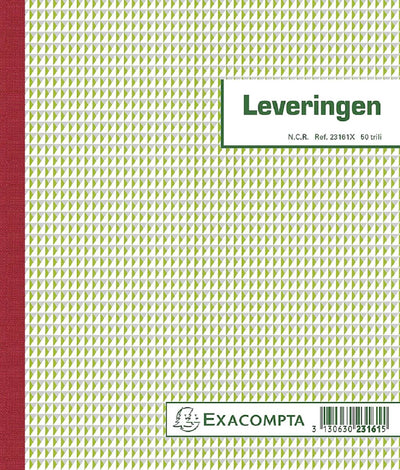 Exacompta-Lieferungen | ft 21 x 18 cm | Tripli (50 x 3 Blatt) | Niederländisch sprechend