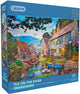 Gibsons – Tee am Fluss (von Dominic Davison) – 1000 Teile 68×49 cm (B×H) – Puzzle für Erwachsene