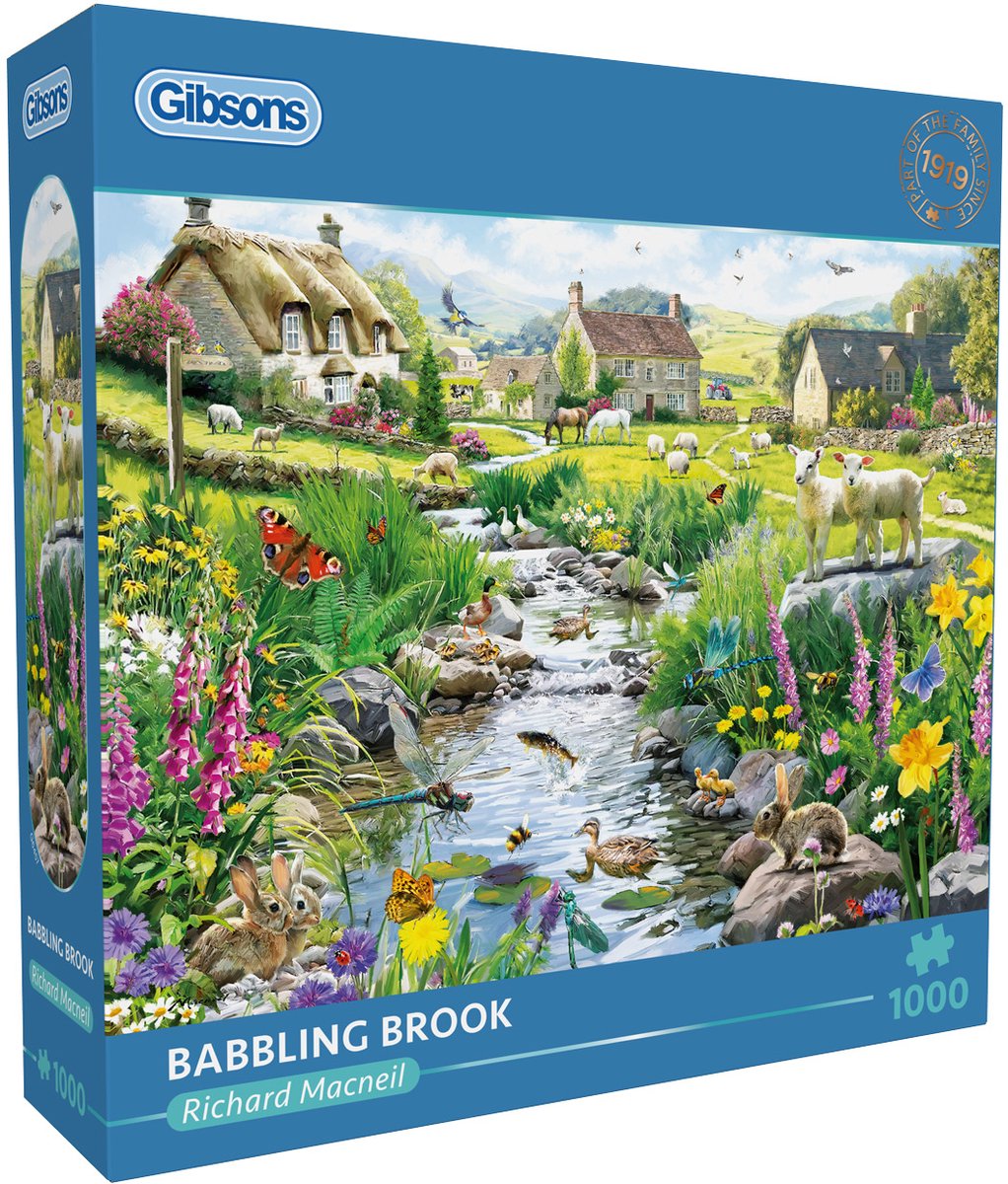 Gibsons – plätschernder Bach – Richard Macneil – 1000 Teile – 68×49 cm – Puzzle für Erwachsene
