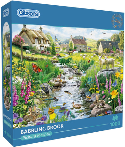 Gibsons – plätschernder Bach – Richard Macneil – 1000 Teile – 68×49 cm – Puzzle für Erwachsene