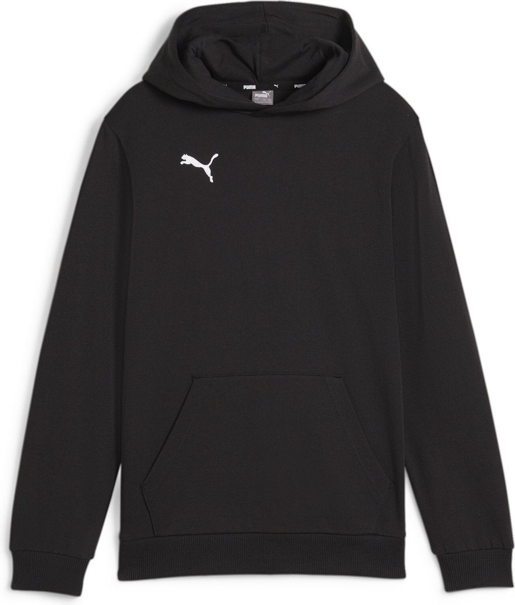 Puma TeamGoal Casuals Hoody Jr Jungen Sportpullover – Schwarz-Weiß