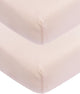 Meyco Baby Uni Spannbettlaken – 2er-Pack – zartrosa – 60 x 120 cm