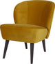 Woood Sara Sessel – Samt – Ocker – 59 x 71 x 70