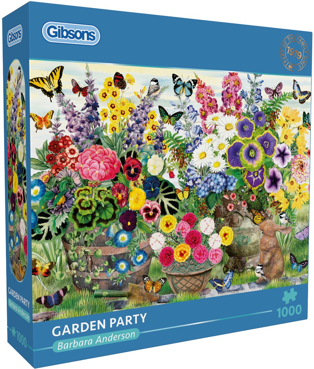 Gibsons – Gartenparty – Barbara Anderson – 1000 Teile – 68×49 cm – Puzzle für Erwachsene
