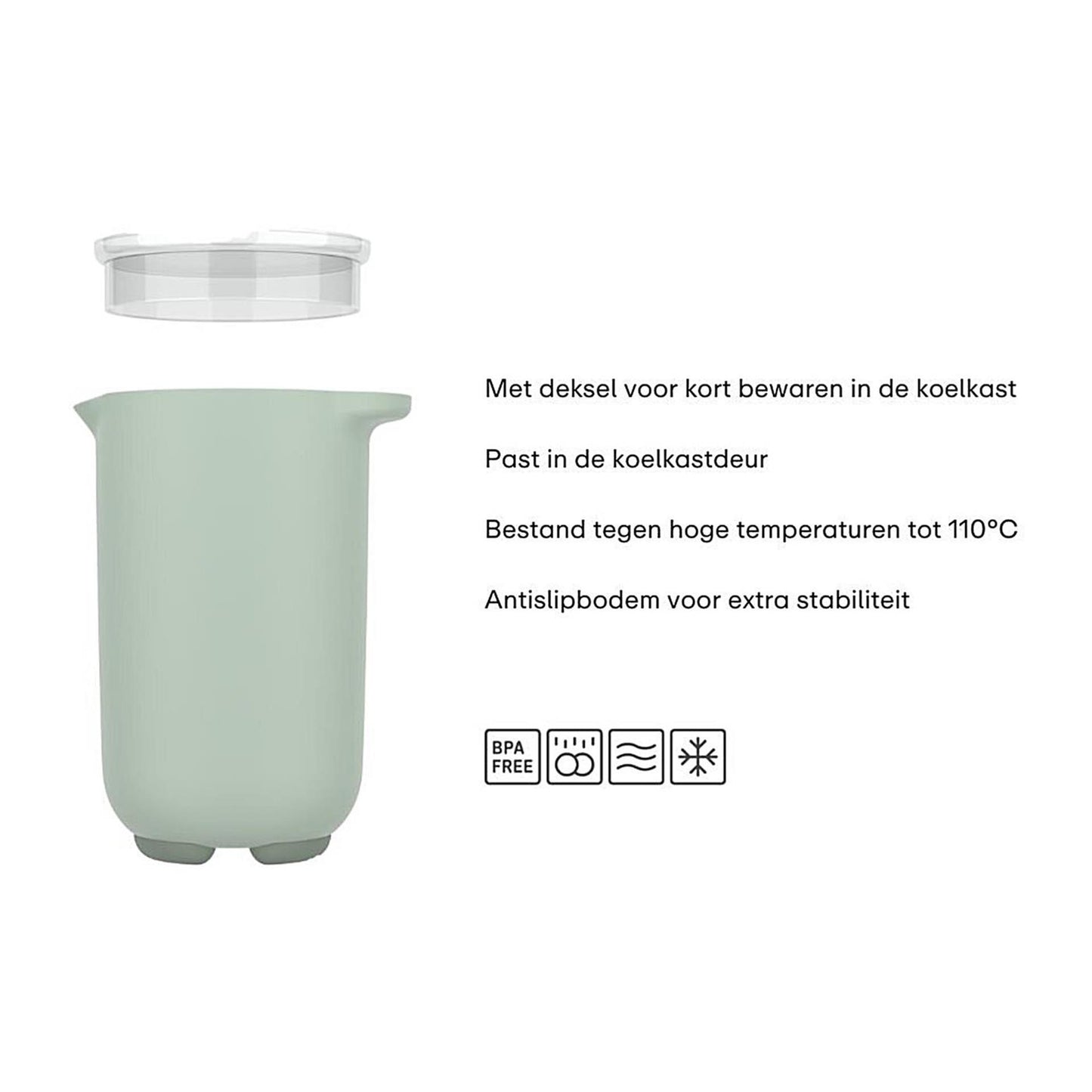 Mischen Sie Cup 1L mit Nordic Sage Deckel