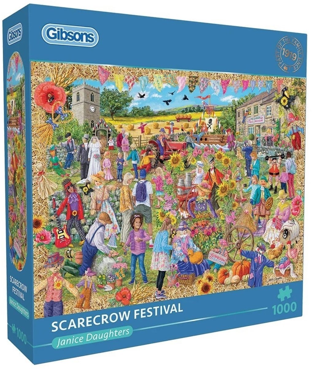 Gibsons – Scarecrow Festival (von Janice Daughters) – 1000 Teile 68×49cm (B×H) – Puzzle für Erwachsene