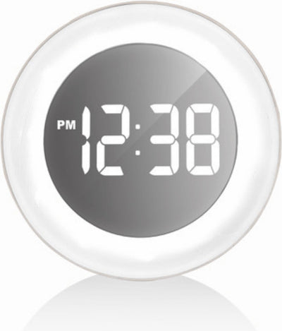 Technoline digitale Wanduhr Tischuhr - verschiedene Farben der Beleuchtung - Spiegelbild - ws 8086