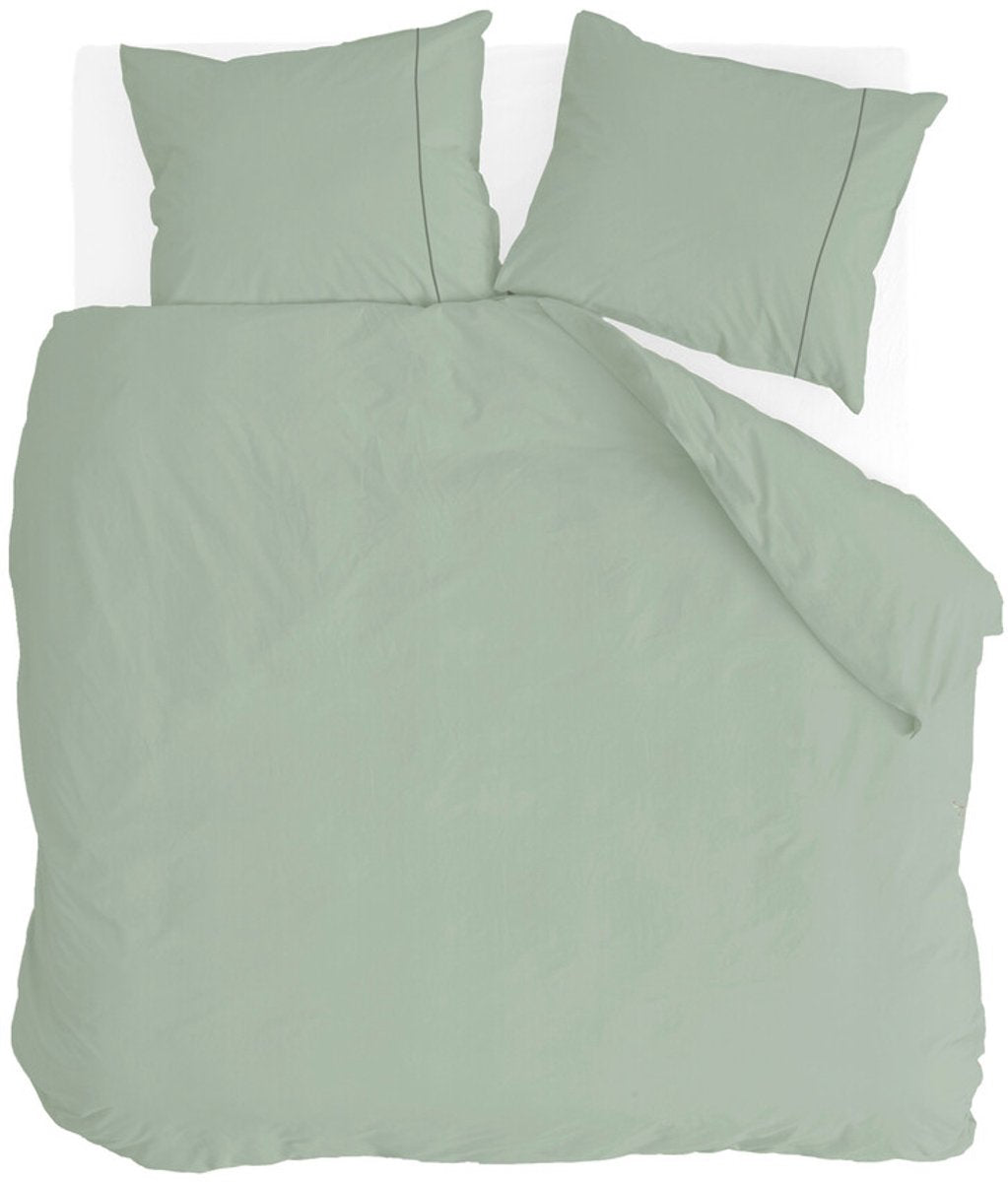 Walra Bettbezug Remade Uni Essence – 240 x 220 – 100 % Baumwolle – Grün