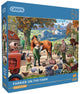 Gibsons – Hufschmied auf dem Bauernhof (von Steve Crisp) – 500 Teile 48 x 34 cm (B x H) – Puzzle für Erwachsene