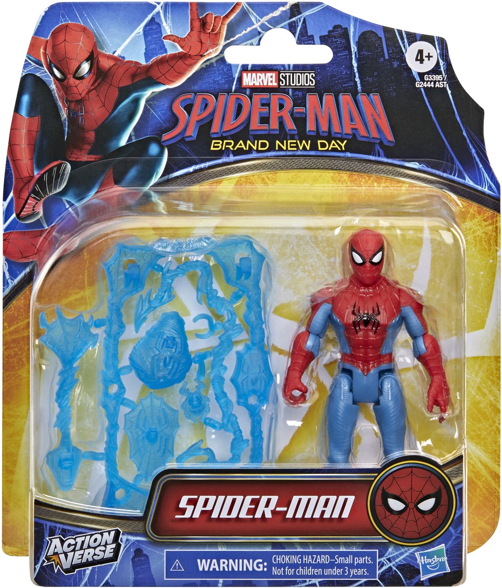 Hasbro Marvel Studios Spider-Man – brandneue Day Actionverse Spider-Man – Actionfigur