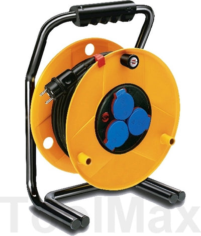 Brennerstuhl Brobusta IP44 Kabeltrommel, 40 m, Spezialkunststoff, für den Außenbereich, Made in Germany, Gelb