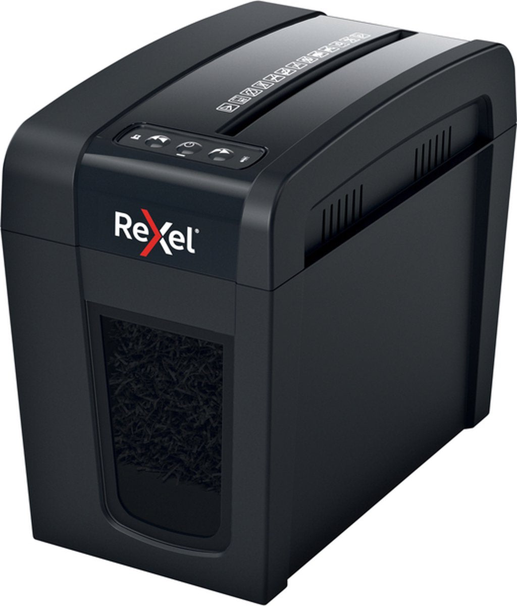 Rexel sicherer Aktenvernichter X6-SL – P4 vernichtet – bis zu 6 Blatt – 10 l – Schwarz