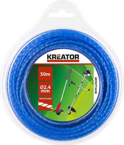 Kreator – Garten – krtgtt2450 – Trimmerdraht – gedreht 2,4 mm, 50 m