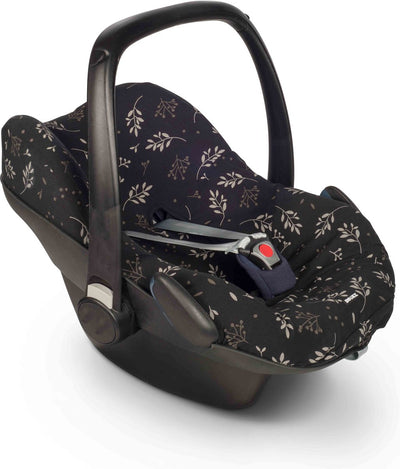 Dooky Sitzbezug 0+ Autositzbezug Romantic Leaves Schwarz – Universal Autositzbezug Maxi Cosi Cabriofix, Maxi Cosi Bezug Pebble, Maxi Cosi Bezug, Cybex und mehr – Autositzbezug Baby Universal