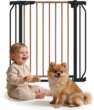 Sicherheits-Treppengitter von Lionelo – 75 bis 105 cm für Treppen und Tür – niedrige Schwelle – selbstschließend – beidseitig öffnend – Hundegitter – Treppenschutzgitter – Sicherheitsgitter – Kindergitter