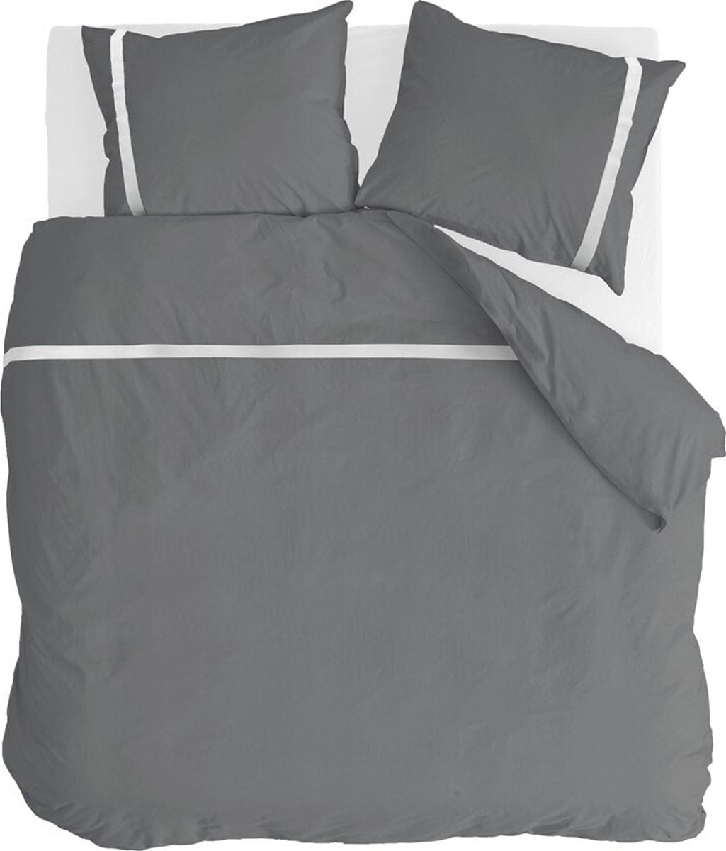 Walra Bettbezug zeitlos schick – 240 x 220 – 100 % Baumwolle (BCI) – Anthrazit