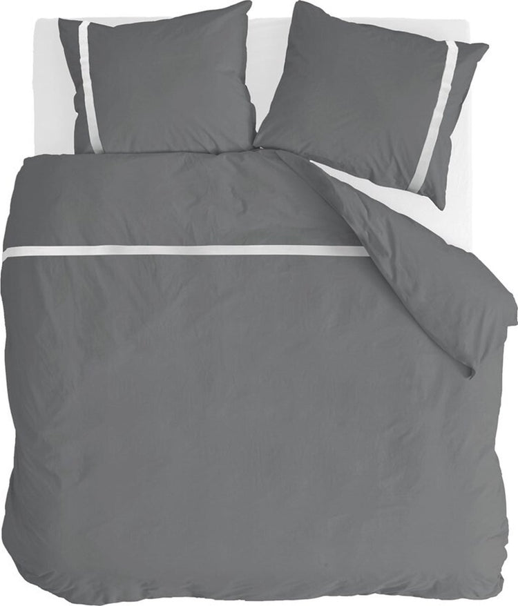 Walra Bettbezug zeitlos schick – 240 x 220 – 100 % Baumwolle (BCI) – Anthrazit