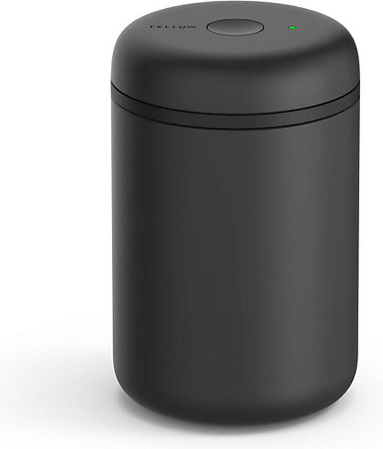 Fellow – Atmos – elektrischer Staubsauger – Vorratskanister – Kanister – Kaffee – mattschwarzer Stahl – 1200 ml