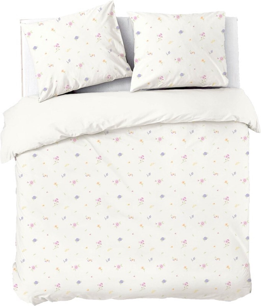 Dindi Home Bettbezug „Forever Spring“ – 200 x 220 – 100 % Baumwolle – Weiß