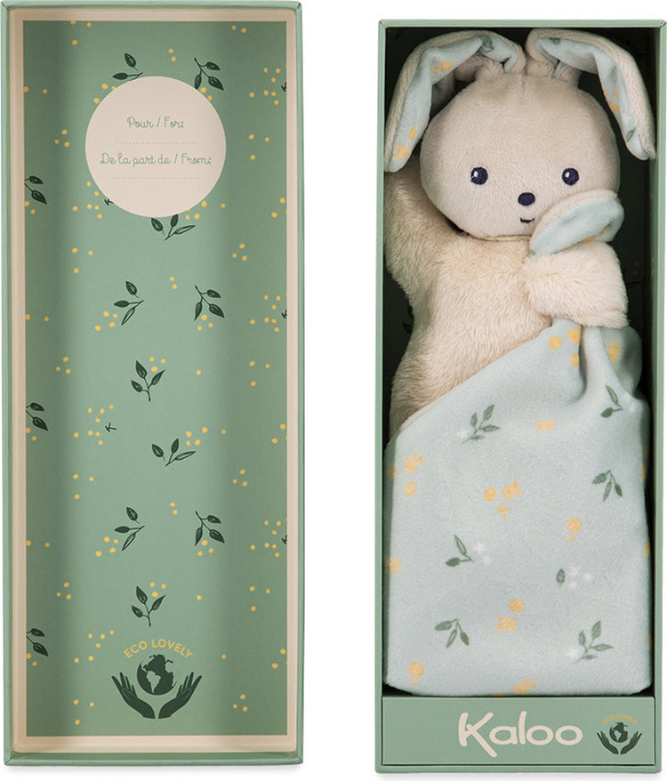 Kaloo - Carre Douceur - Kuscheltuch - Kaninchen - Zitrus