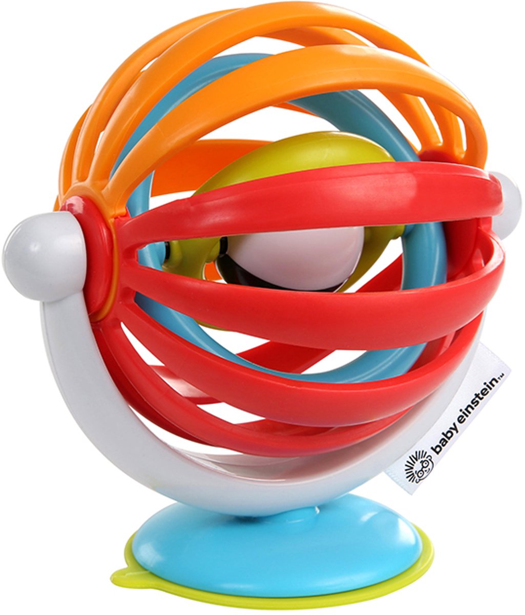 Baby Einstein Babyrassel, Saugnapf, klebriger Spinner – ab 3 Monaten