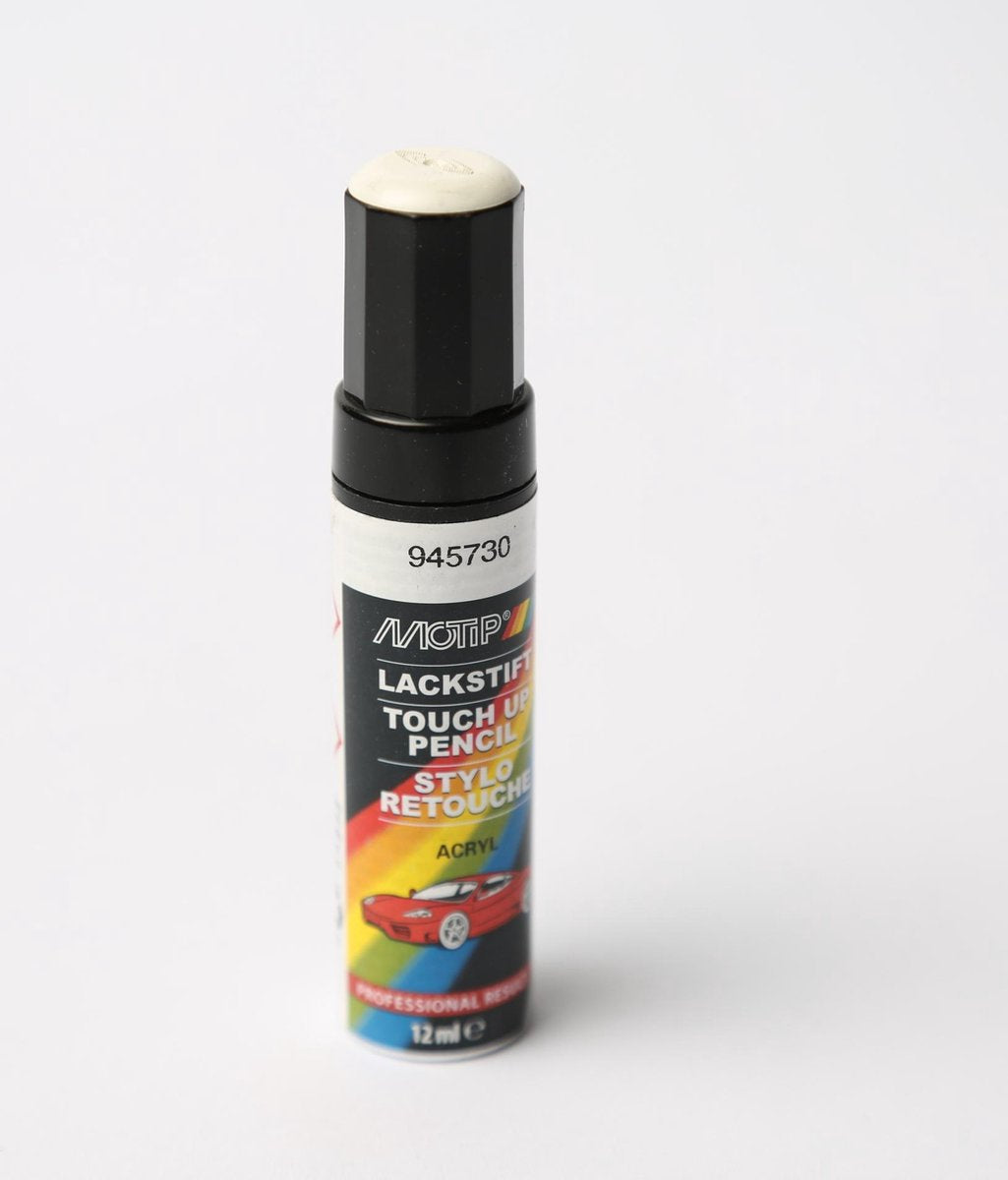 Motip 945730 – Autolackstift – Weiß – 12 ml