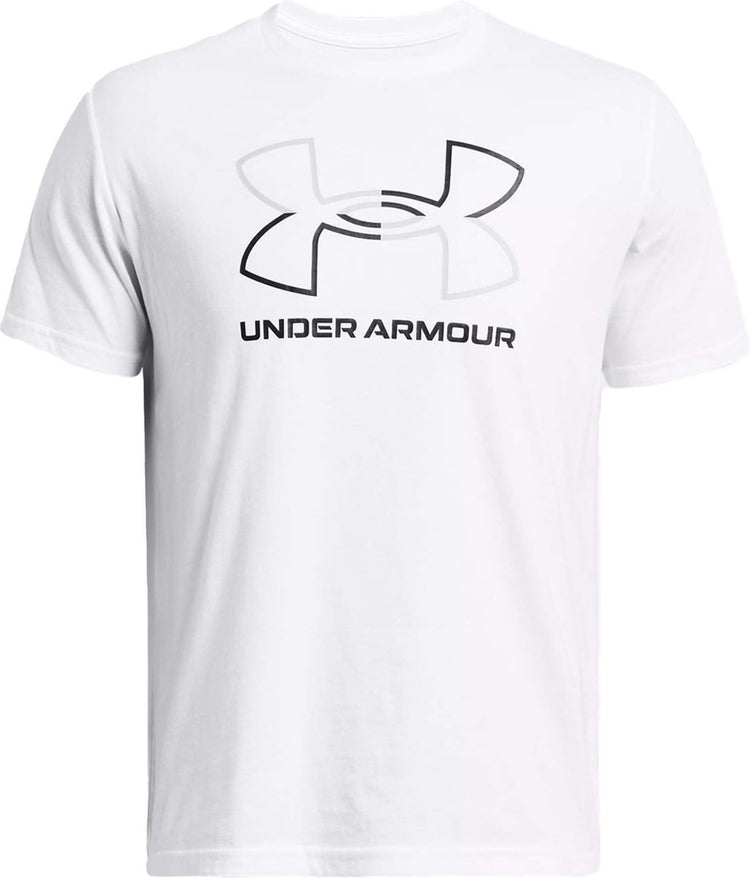 Under Armour UA GL Foundation Update SS-WHT Herren-Sportshirt – Weiß – Mod-Grau – Schwarz
