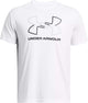 Under Armour UA GL Foundation Update SS-WHT Herren-Sportshirt – Weiß – Mod-Grau – Schwarz