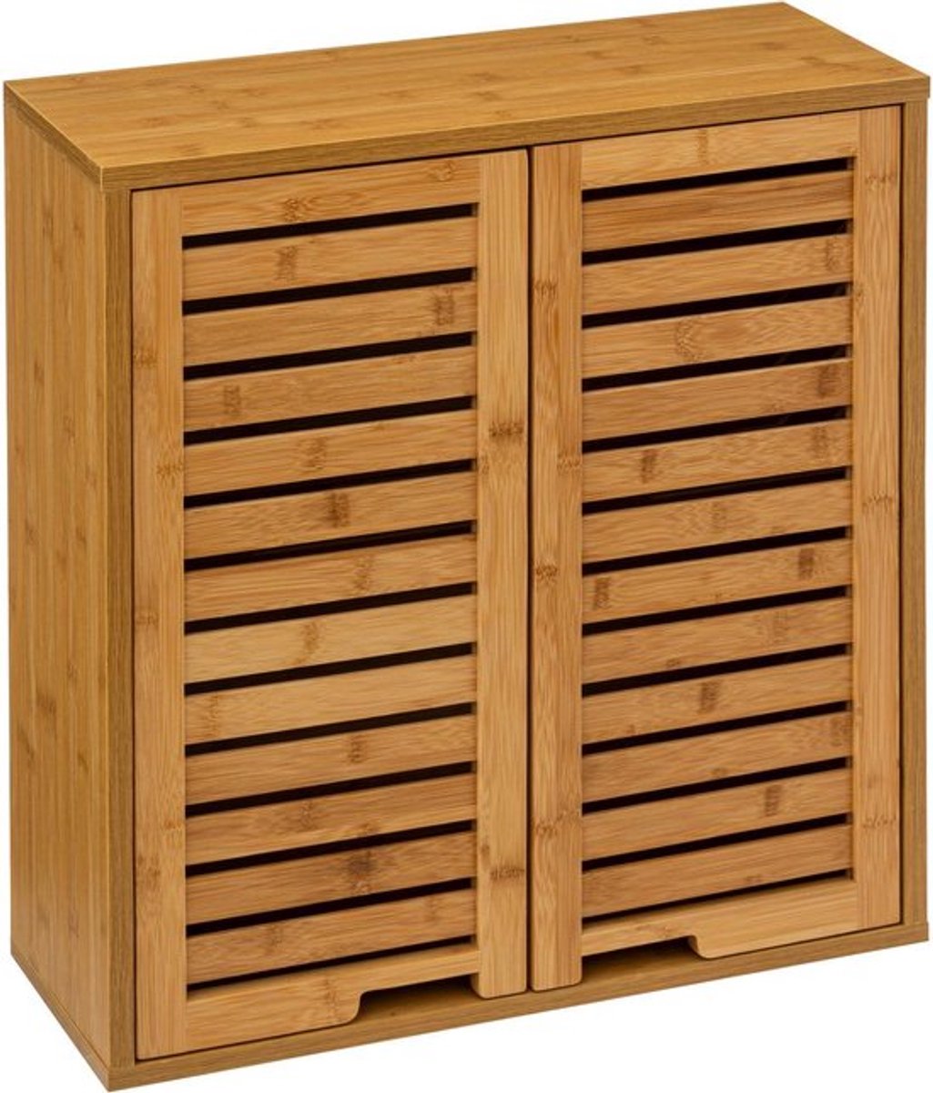 Markenloser Sans Marque 5Five® Sicela Wand-Badezimmerschrank zum Aufhängen, 52 x 59 x 20 cm – braun