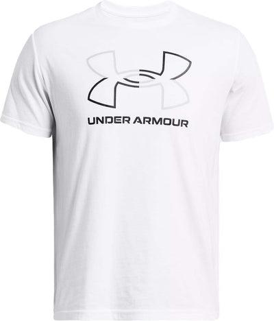 Under Armour UA GL Foundation Update SS-WHT Herren-Sportshirt – Weiß – Mod-Grau – Schwarz