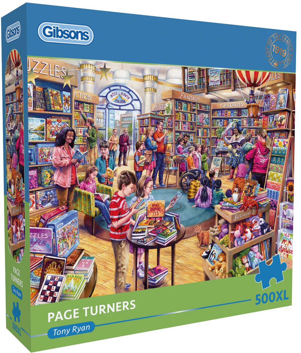 Gibsons – fesselnde Bücher (Seitenwender) – Tony Ryan – 500 XL-Teile – 68 x 49 cm – Puzzle für Erwachsene