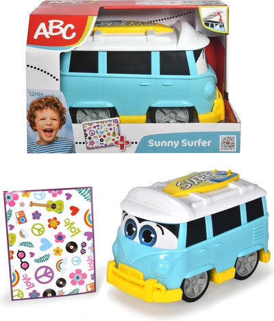 Bus Dickie Sunny Surfer Bus 25 cm mit Aufklebern