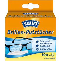 Brillenputztücher Swirl weiß 30 Stück
