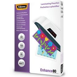 Laminierfolien Fellowes Enhance Matt 80 Mikron A4 100 Stück