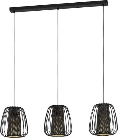 Eglo Curasao Hängelampe – E27 – 99,5 cm – Schwarzgold